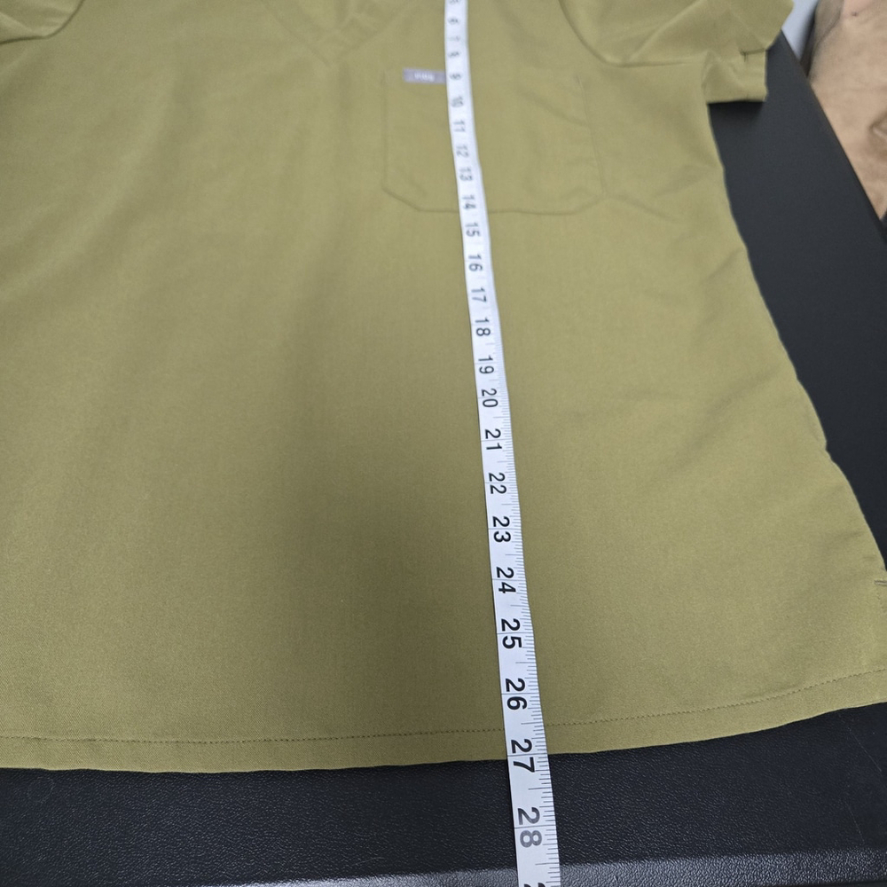 Figs Womens Catarina One Pocket Scrub Top Medium Green Stretch Medical Office - Picture 6 of 6